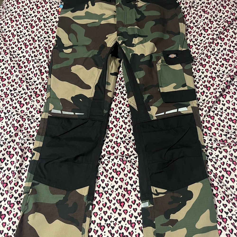 Dickies Green and Brown Cargo Pants